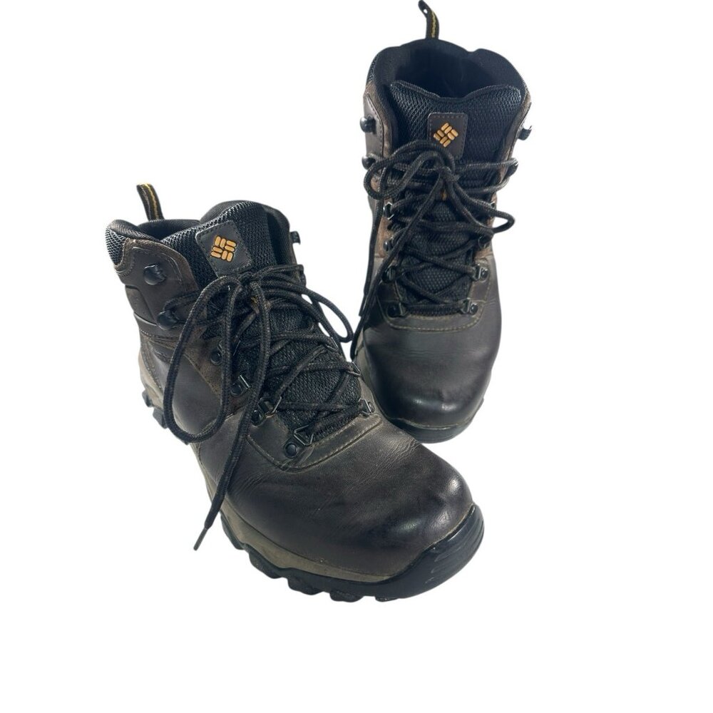 Columbia Newton Ridge Plus II Mens 10.5 Brown Hiking Boots Waterproof BM3970-231